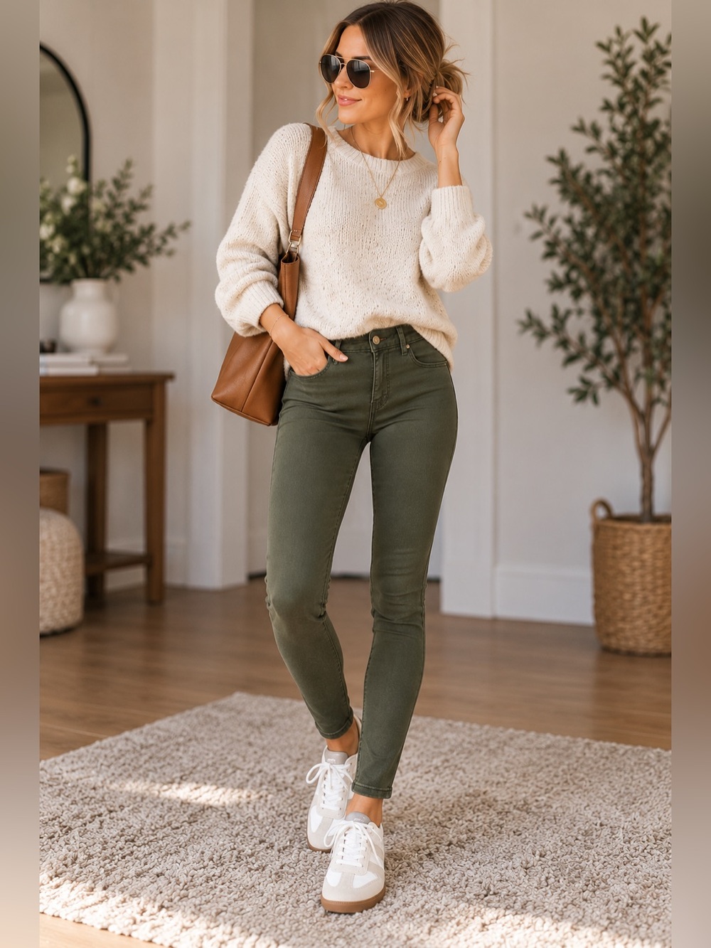 American Eagle Outfitters Olive Green Super Stretch Jegging Size 2